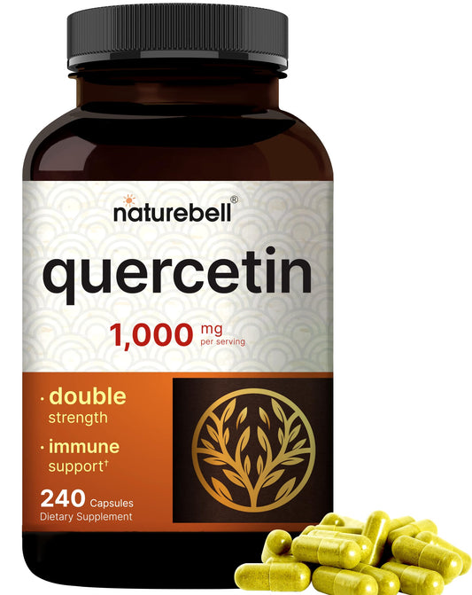 NatureBell Quercetin 1000mg bottle for daily immune support