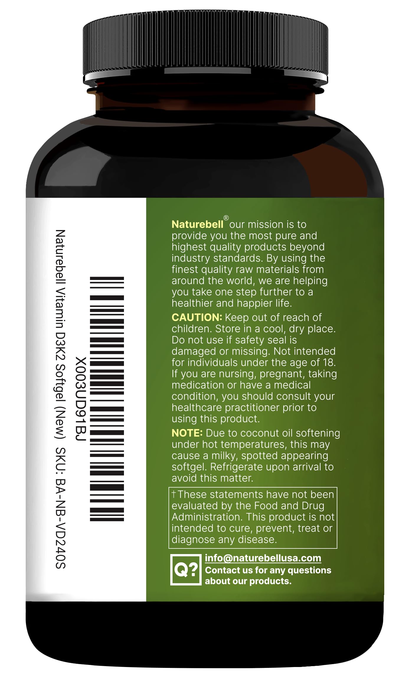 NatureBell sun-inspired vitamin D comparison showing natural sunlight alignment.