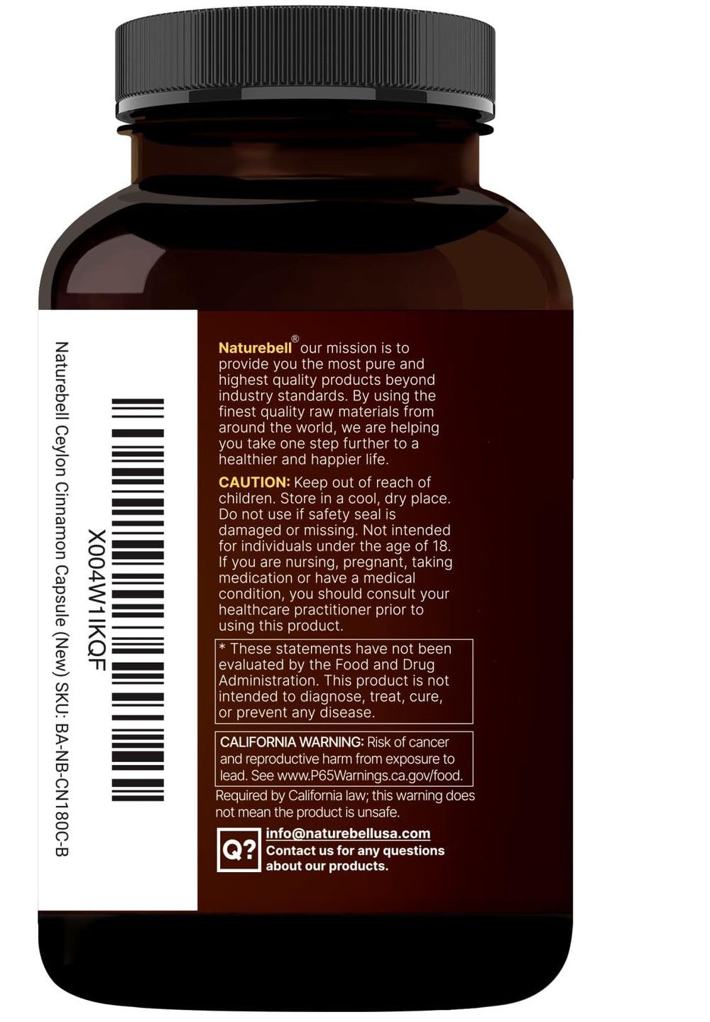 NatureBell product with third-party lab testing seal for potency