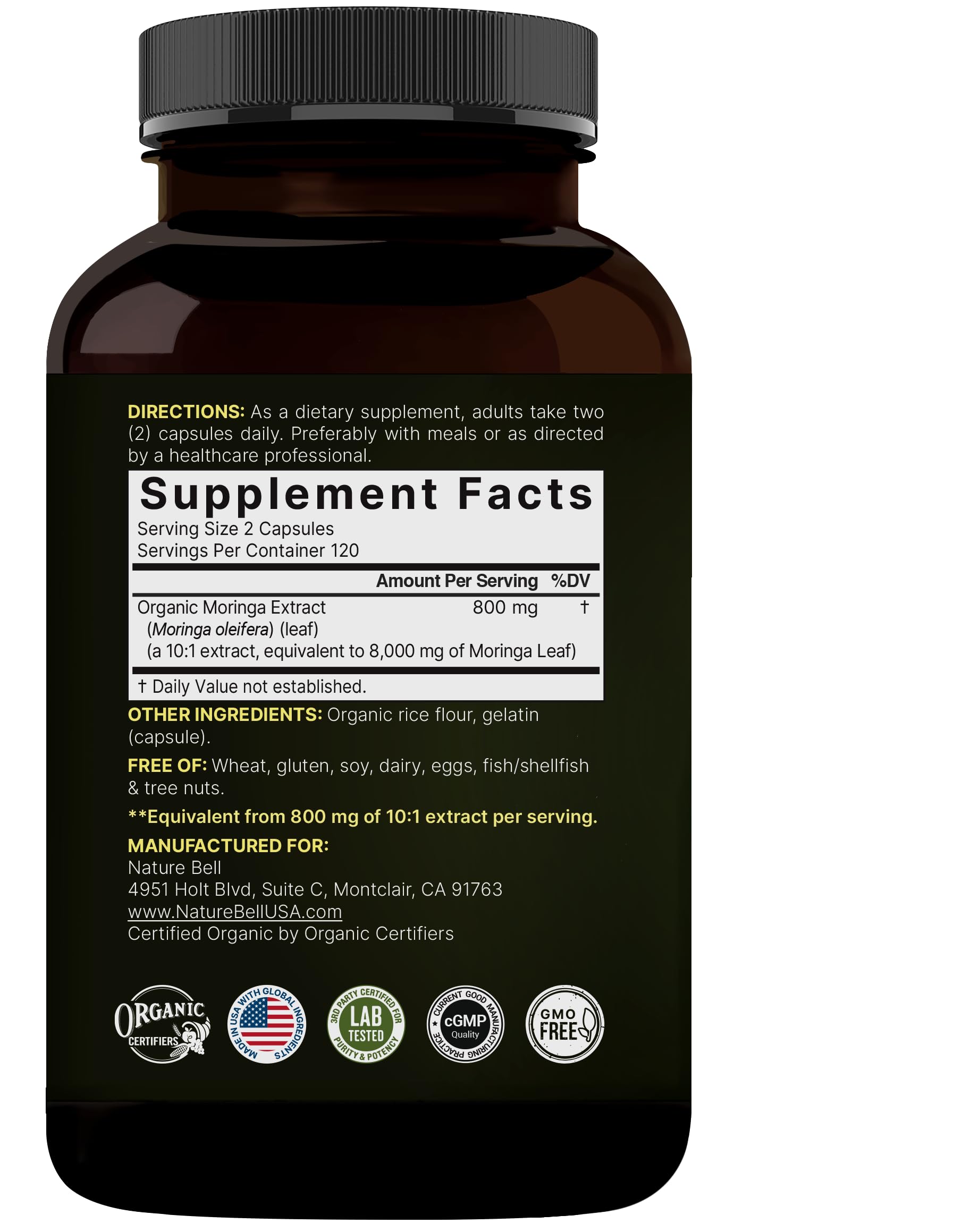 NatureBell two-pack bottles on a shelf indicate eight-month supply.