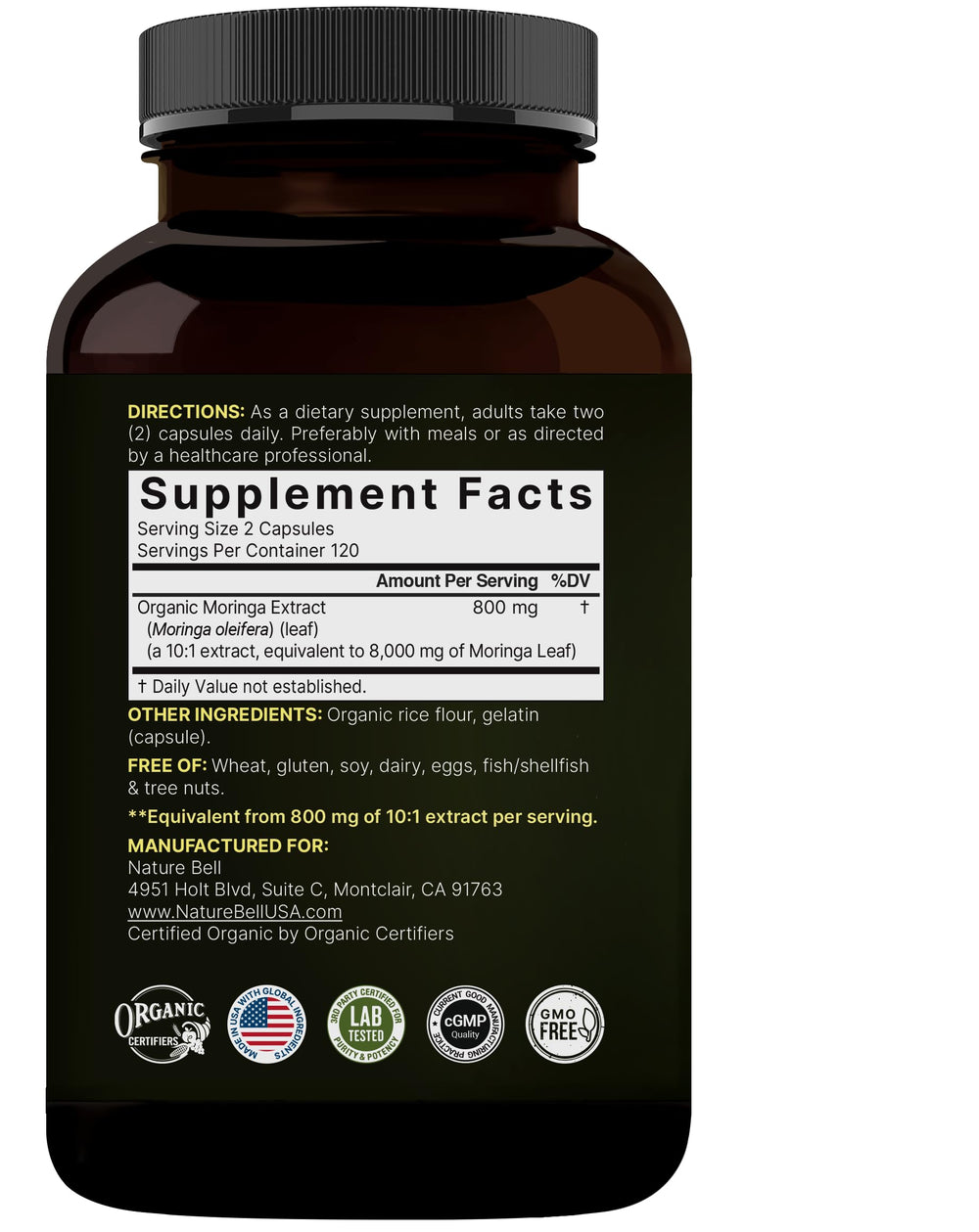 NatureBell two-pack bottles on a shelf indicate eight-month supply.