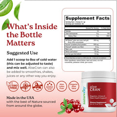 NatureCity AloeCran made in USA cgmp badge signals quality manufacturing