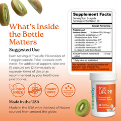 Dairy-free vegan friendly NatureCity True-Life-PB capsules