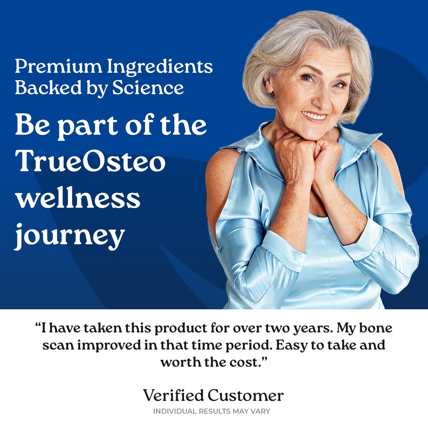 Algae-derived calcium in NatureCity True-Osteo highlighted for plant-based mineral source.