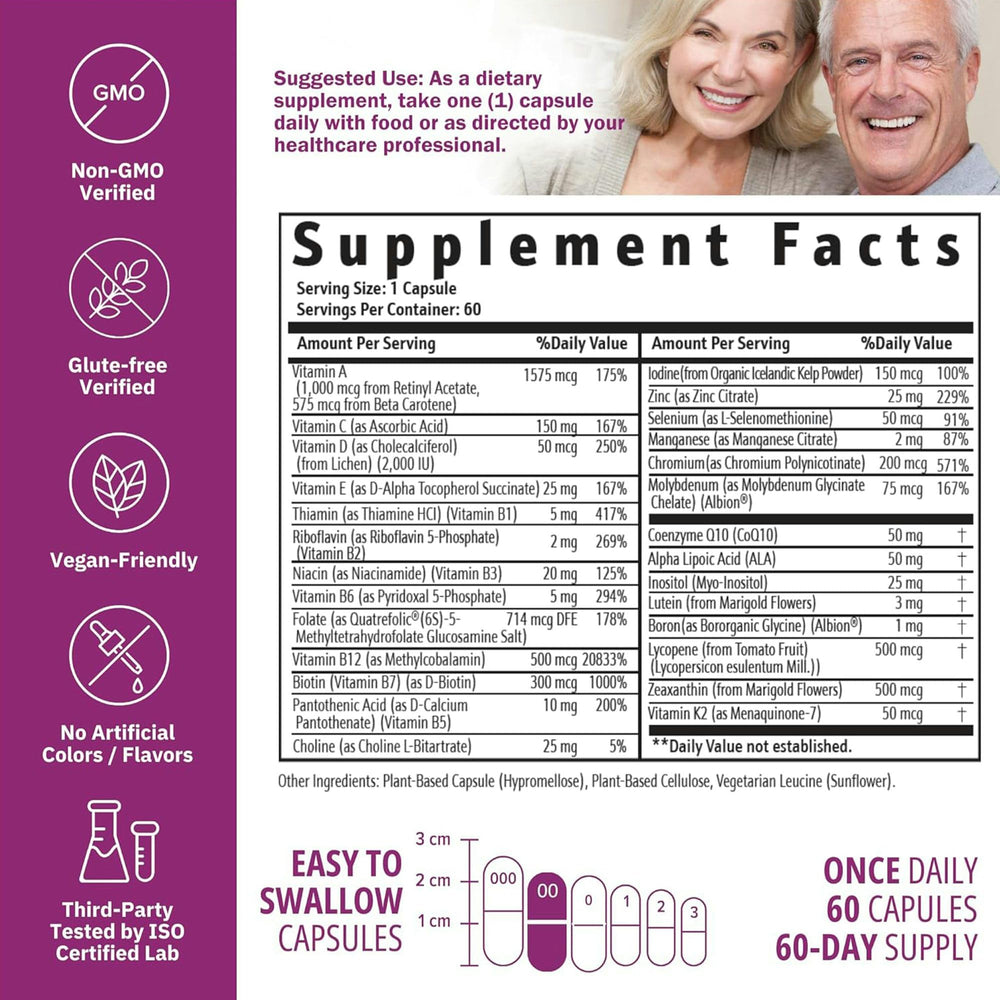 NatureGenX Just One Daily 4-month supply box highlights 120 vegan capsules