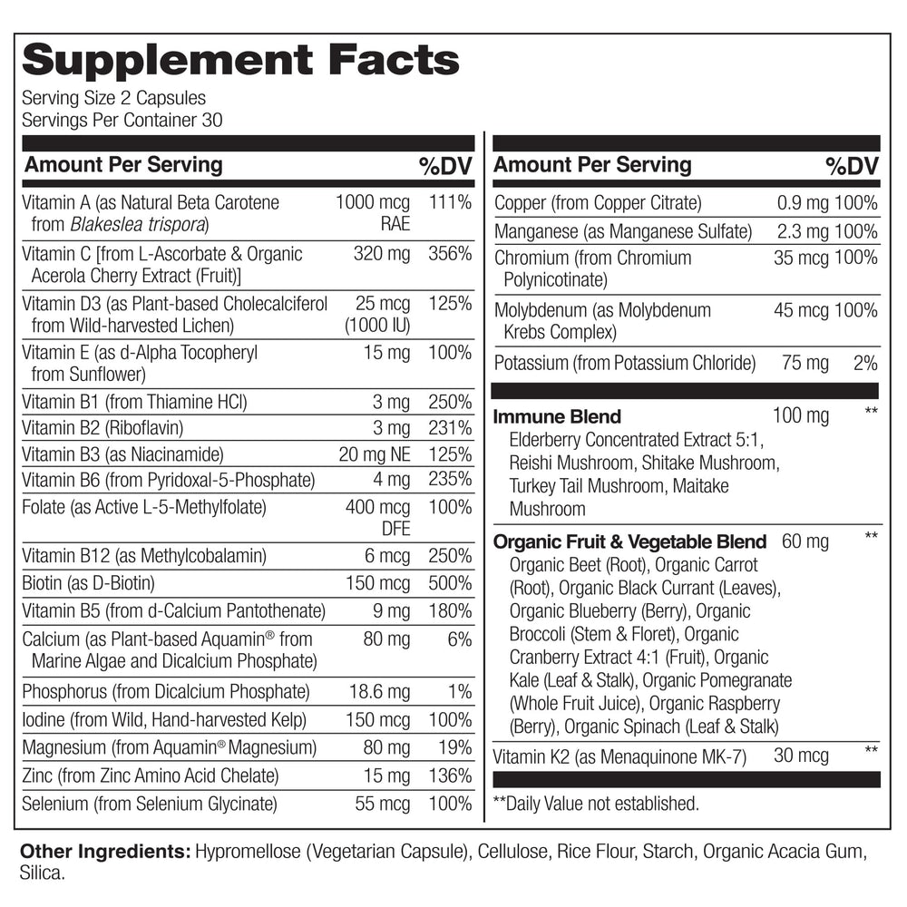 Naturelo elderberry capsules close-up highlighting immune-supporting plant-based ingredients.