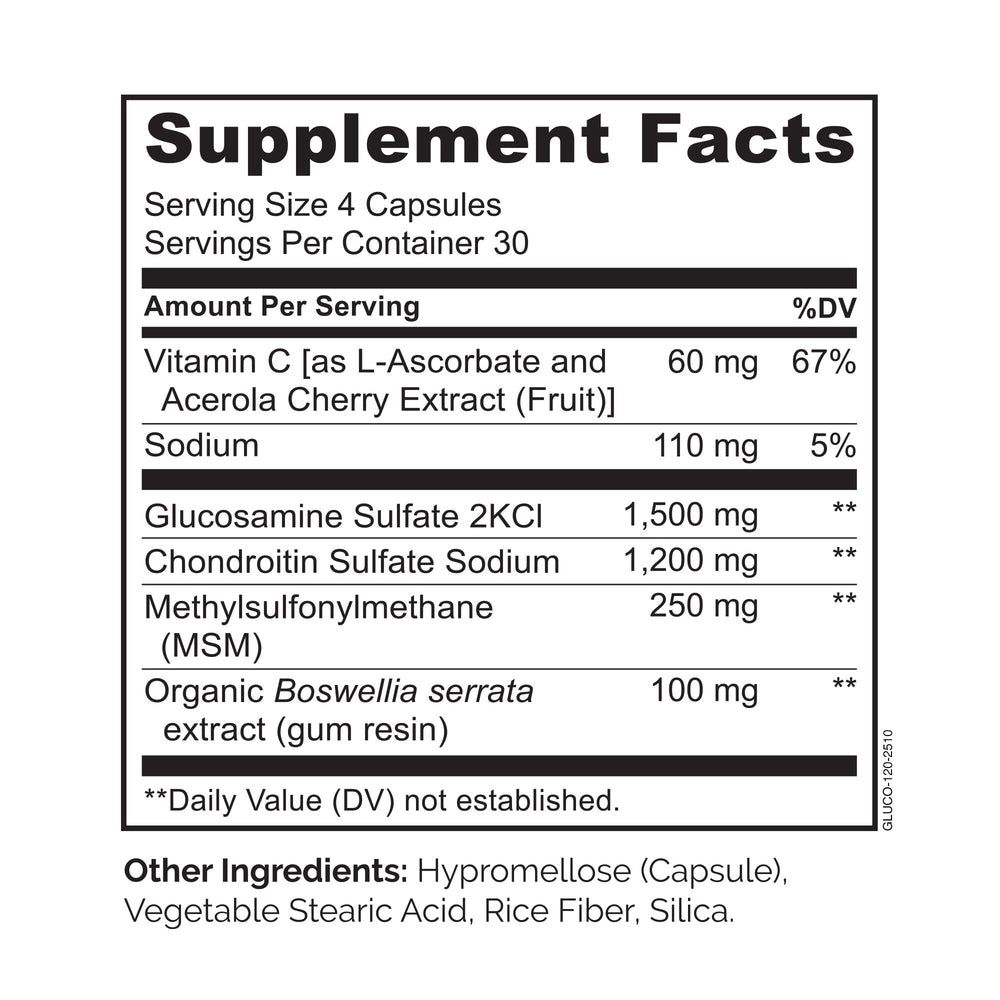 Naturelo Glucosamine Chondroitin MSM capsules closeup suggests simple daily routine