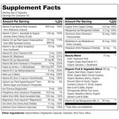 Naturelo grape seed extract and greens offer antioxidant support for healthy aging.