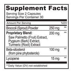 NATURELO Ingredient blend image communicates comprehensive botanical support for men.