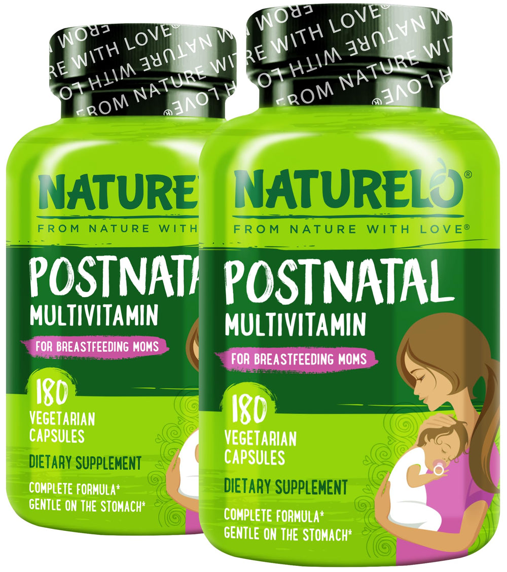 Naturelo Postnatal Multivitamin bottle front view for lactation support