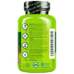 Ingredients list close-up on Naturelo Postnatal Multivitamin packaging
