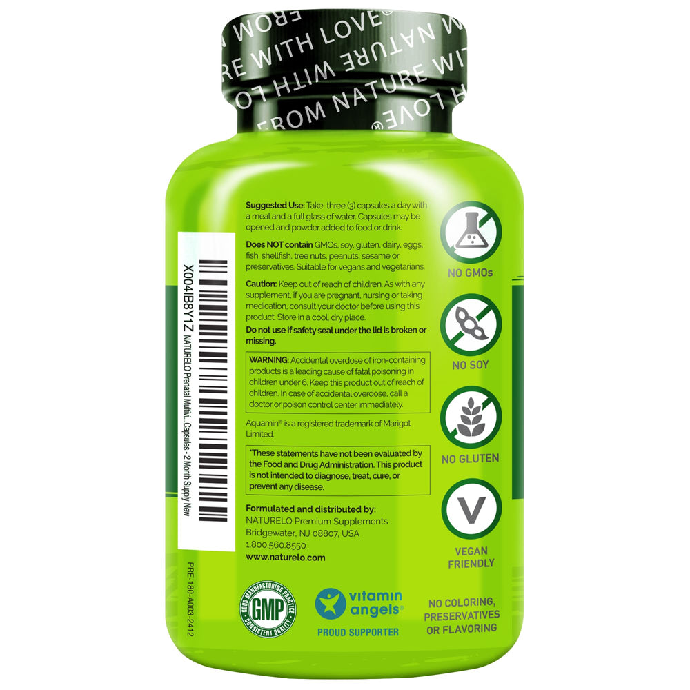 Naturelo Prenatal four-month supply: pack of two boxes shown.