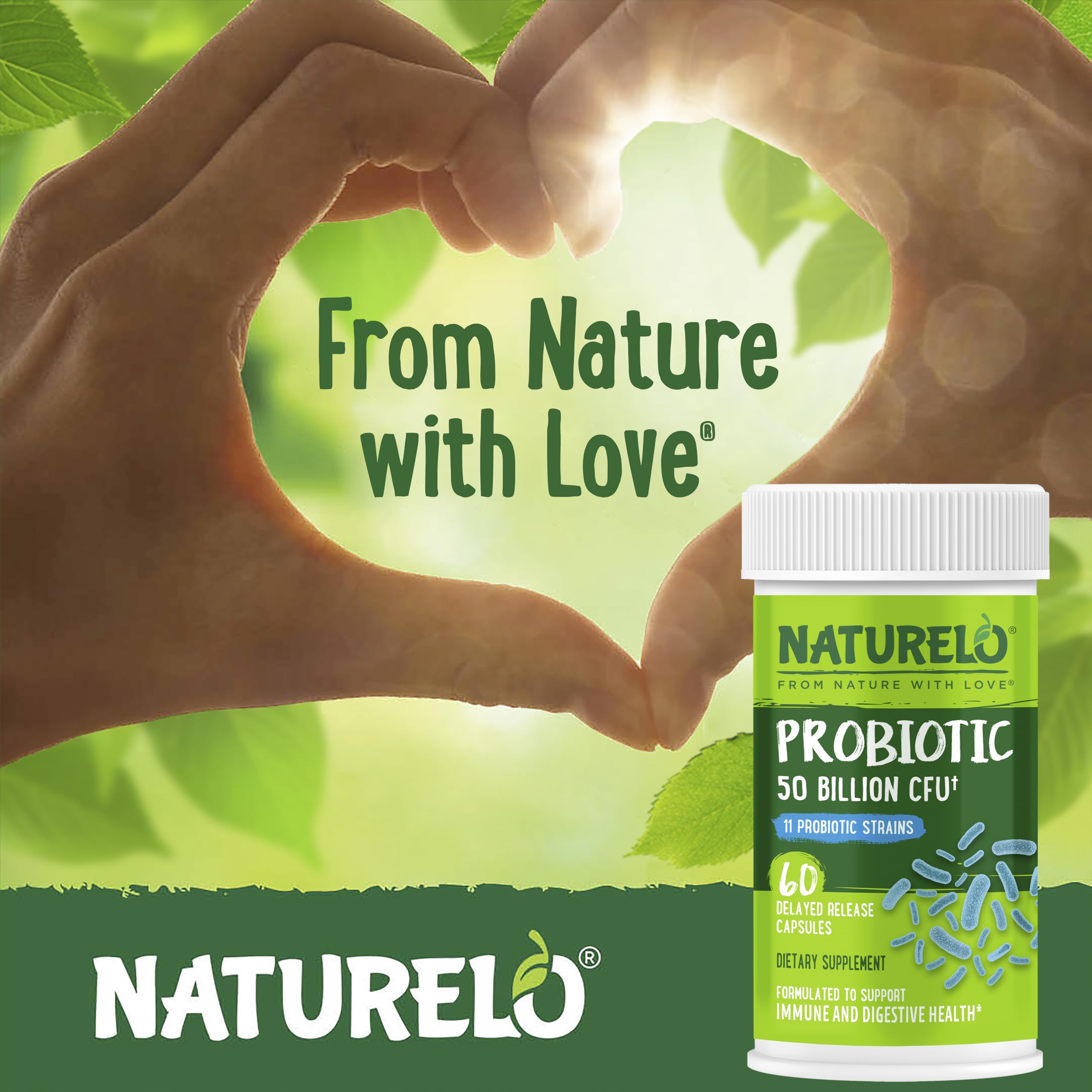No refrigeration icon on Naturelo packaging for convenient storage.