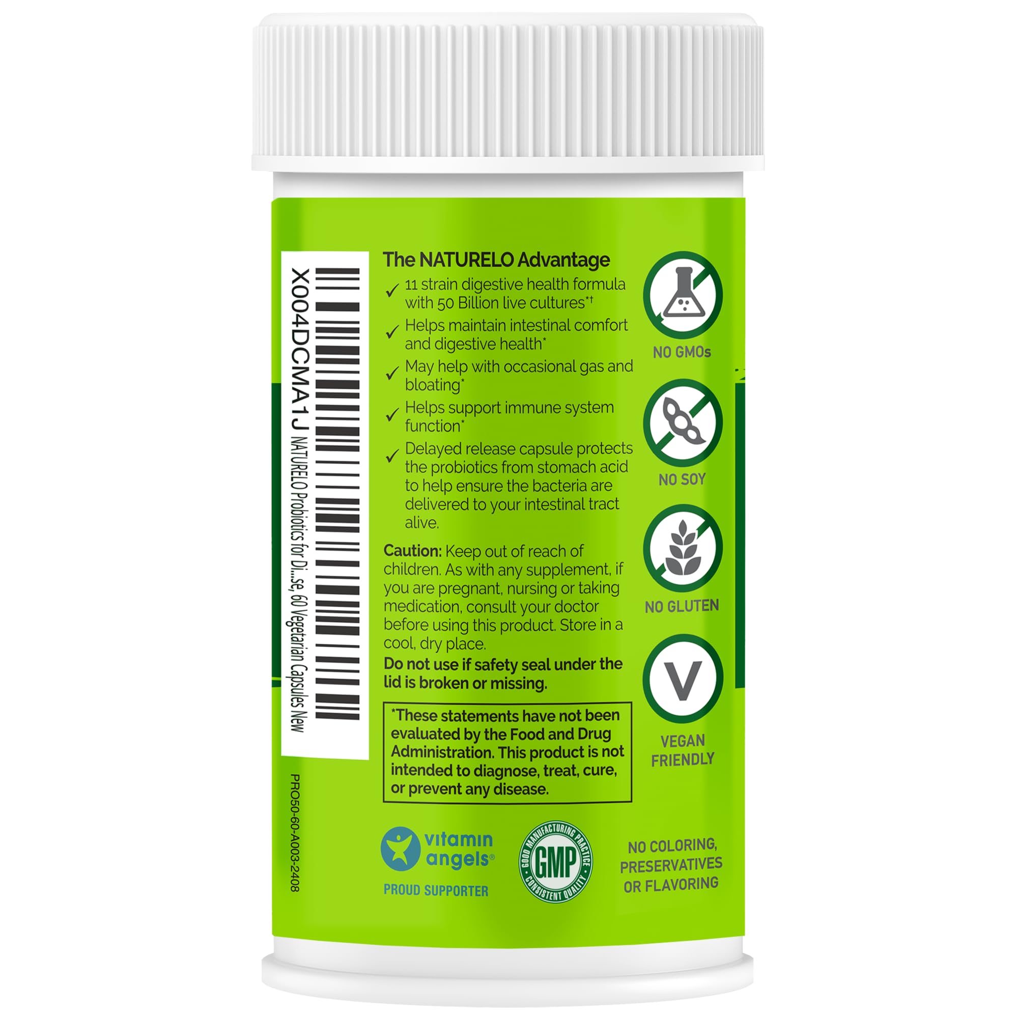 Two-bottle Naturelo pack supports an ongoing digestive health routine.