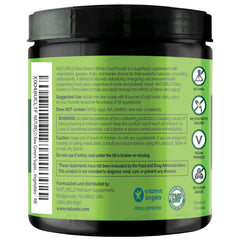 NATURELO ingredients chart highlighting greens and berries for balanced nutrition