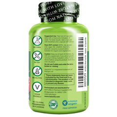 Naturelo teen multivitamin zinc and minerals shown as chelated minerals.