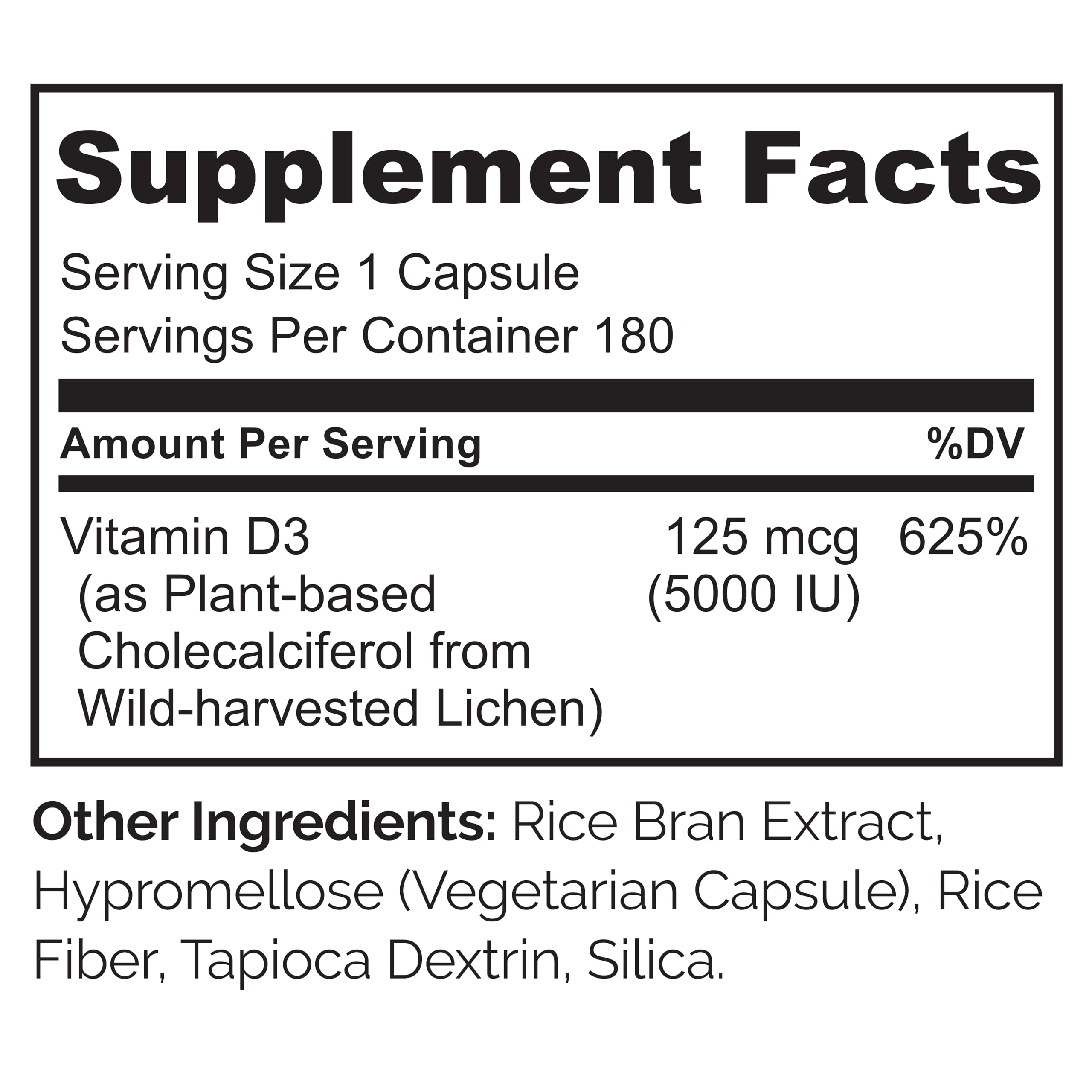 Box and bottle of Naturelo Vitamin D-5000 IU on a kitchen counter