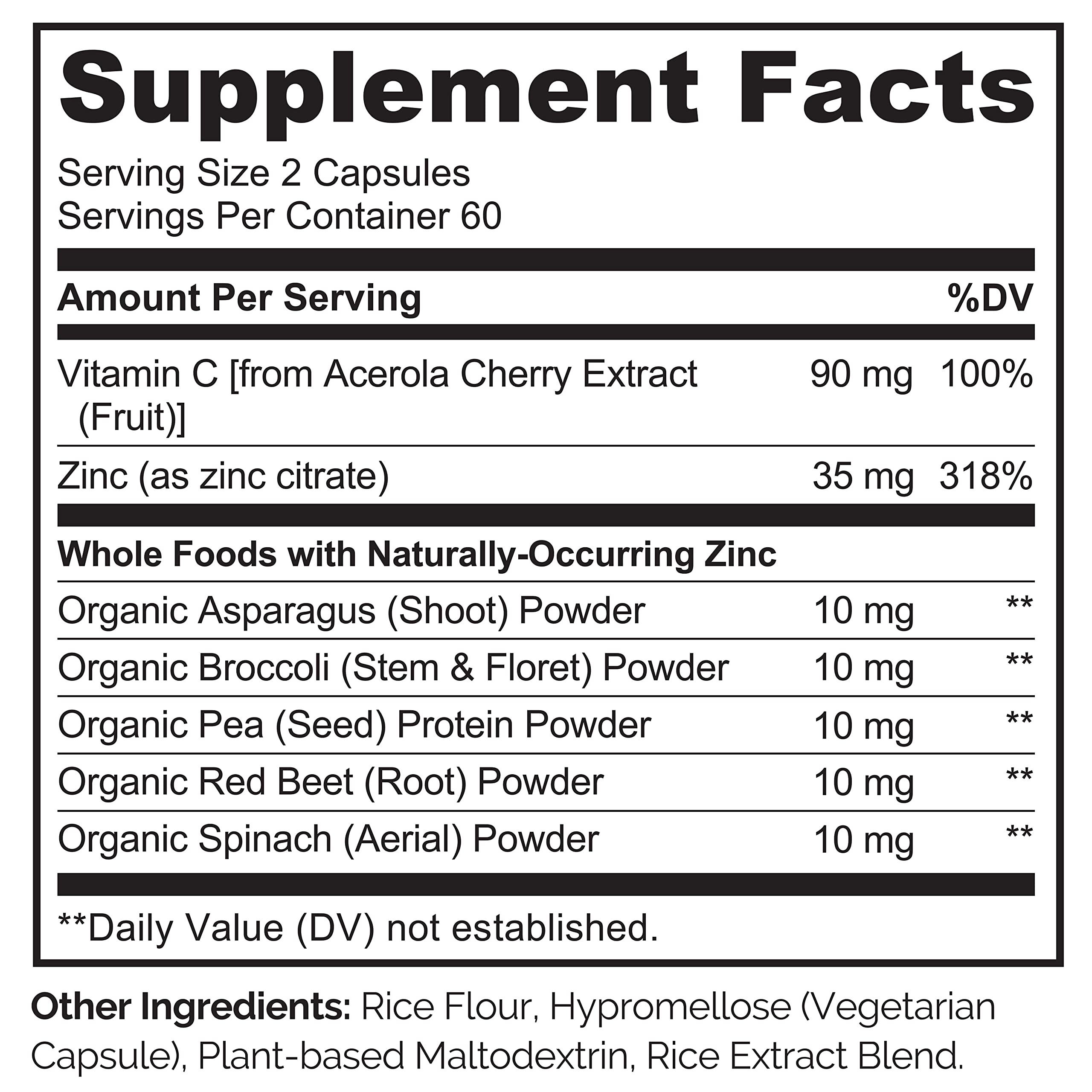 Naturelo zinc with acerola vitamin C source image for antioxidant support