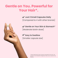 Naturenetics HairAnew vegan symbol emphasizes clean plant-based hair support
