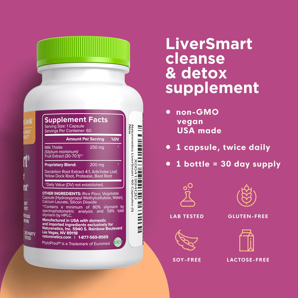 Naturenetics Milk Thistle capsules for easy daily use and digestive comfort.
