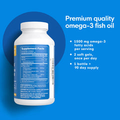 Naturenetics omega-3 bottle front emphasizes purity and high EPA/DHA.