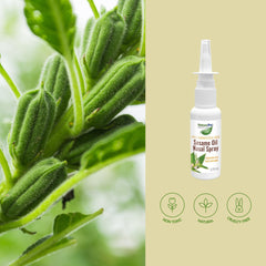 NaturePro label close-up highlighting sesame oil formula