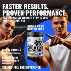 Natures Aid Creatine Gummy user on-the-go taking a pre-workout bite.