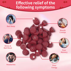 Natures Aid Magnesium Glycinate Gummies closeup raspberry and soft texture