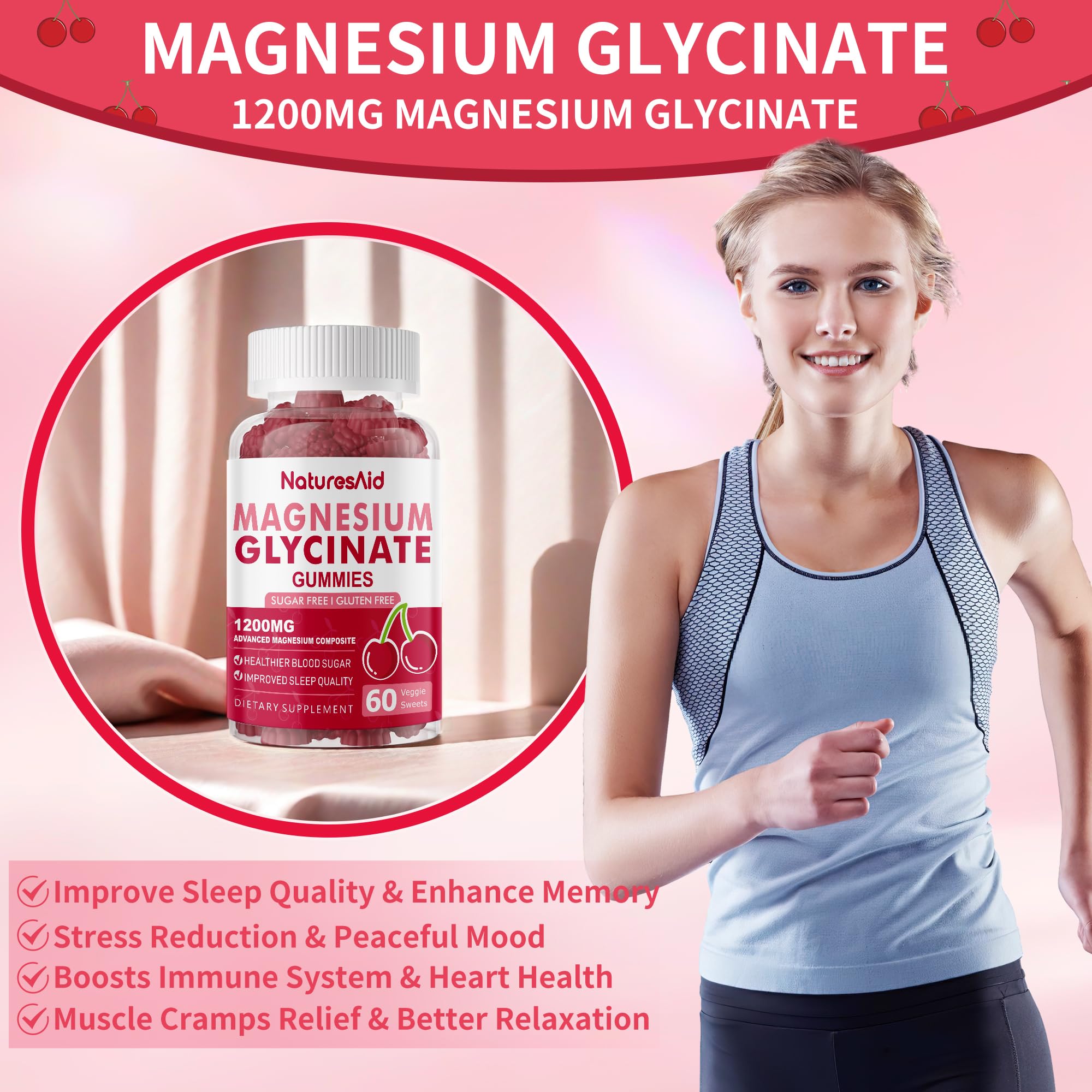 Natures Aid Magnesium Glycinate Gummies packaging ready for daily use