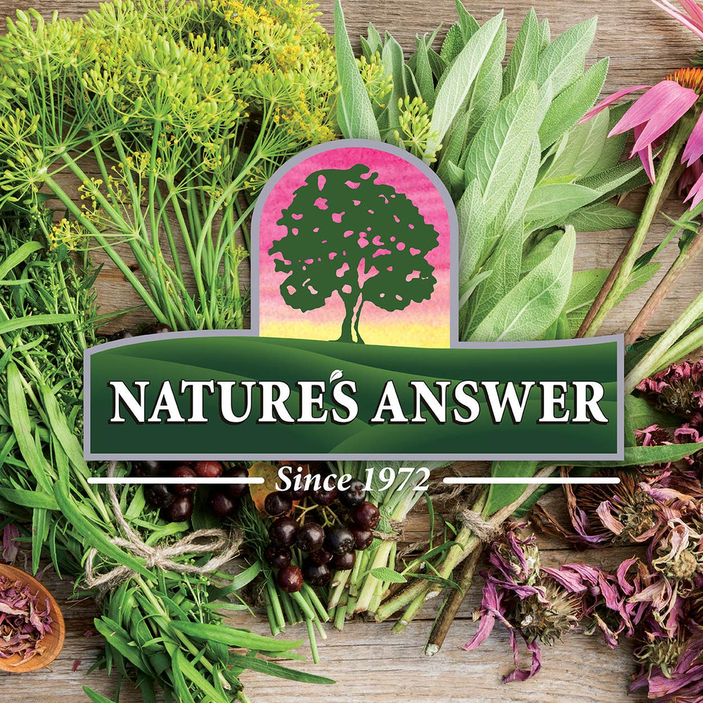 Nature's Answer immune-support usage visual suggests practical daily routines.