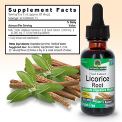Nature's Answer Licorice Root dispensed dose image suggesting potency for blends