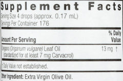 Nature's Answer Oil of Oregano Leaf amber bottle conveys purity and preservative-free integrity