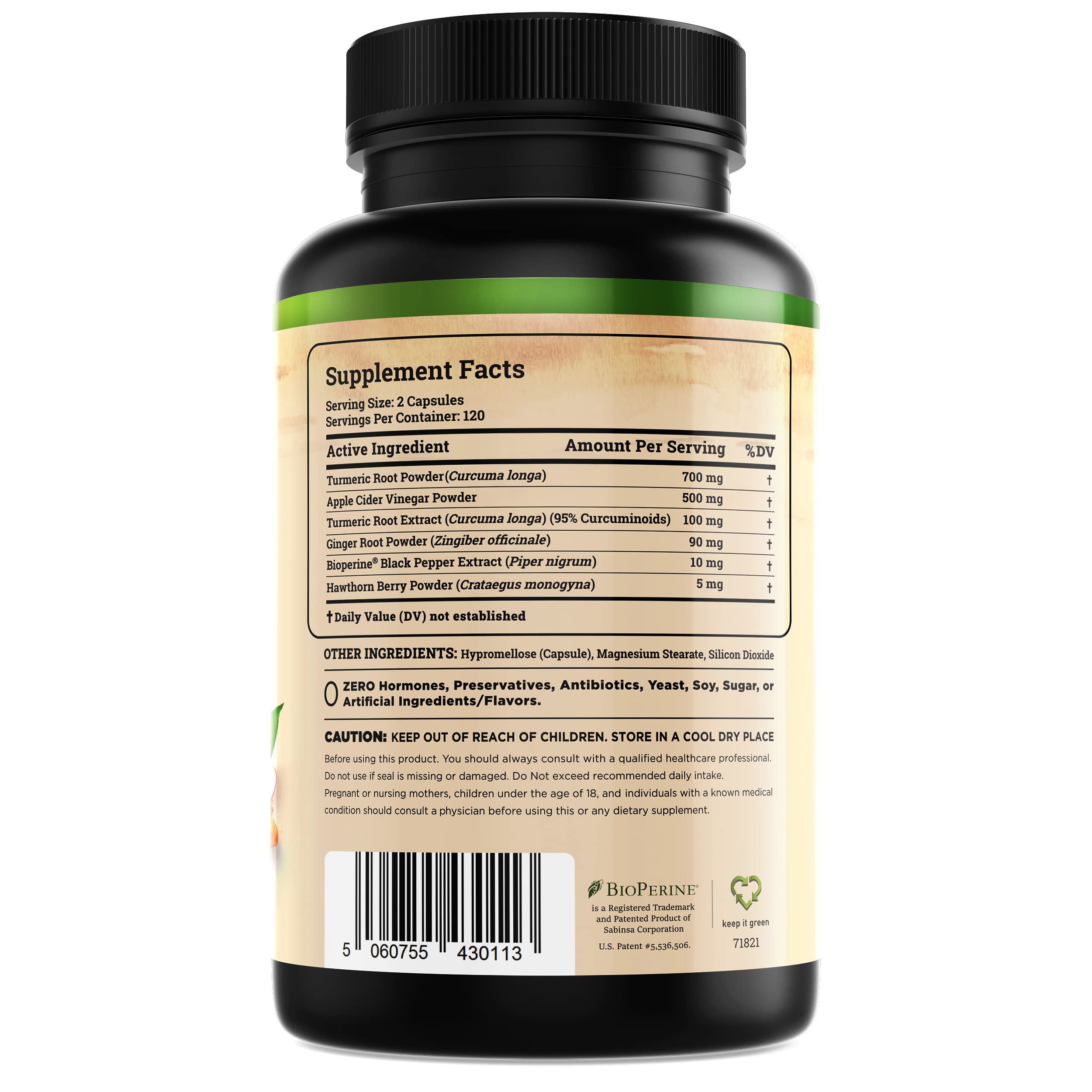 Nature's Base turmeric-ginger daily-use ritual suggesting taking with meals.