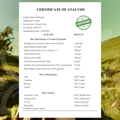 NATURES BLAST ParaTarget amla powder on the label signals antioxidant inspired blend