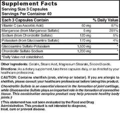 Nature's Blend Glucosamine Chondroitin capsules arranged for everyday use