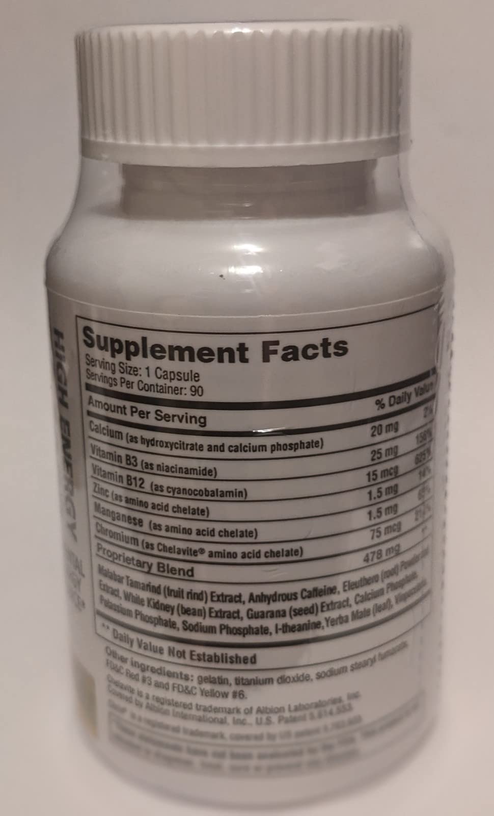 Nature's BodyCare TG-2000 Advance capsules closeup showing formula.
