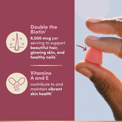 Nature's Bounty Advanced Hair Skin Nails pectin-based non-stick gummies texture