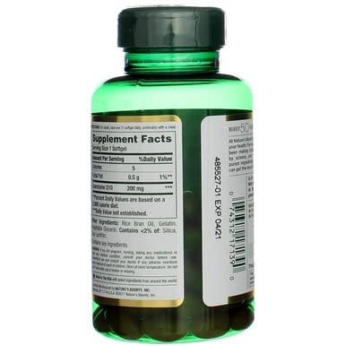 Nature's Bounty CoQ10 200 mg 80-count box; convenient daily use at home.