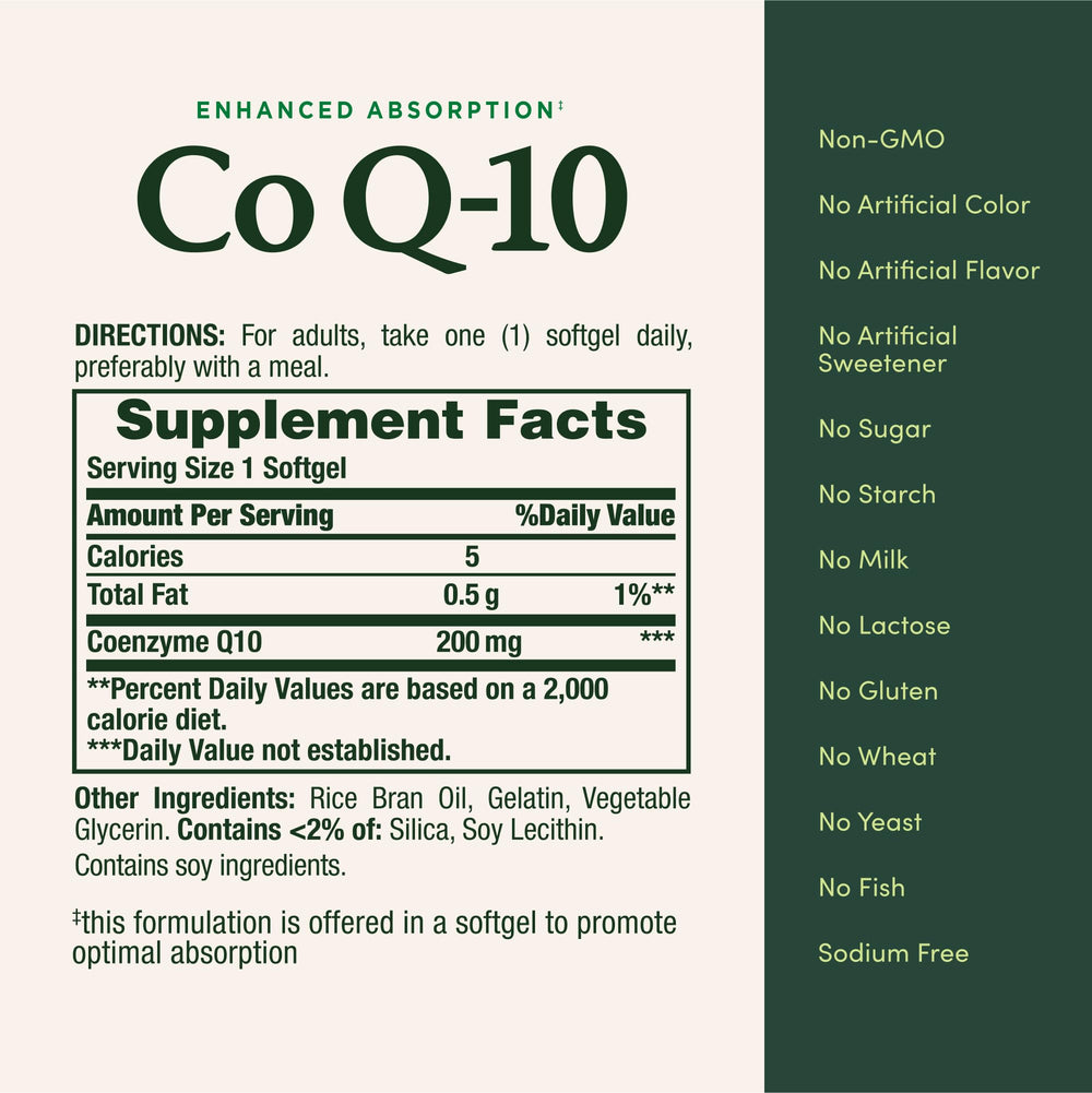 Person using Nature’s Bounty CoQ10 as part of daily routine.