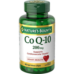 Nature's Bounty CoQ-10 extra strength bottle front view for heart health support