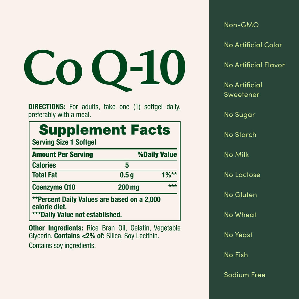 Nature's Bounty CoQ10 rapid-release softgels compact pack for travel