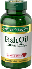 Nature's Bounty Fish Oil bottle front with odor-free formula for daily use