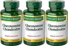Nature's Bounty Glucosamine Chondroitin Complex bottle showcasing packaging, supporting joint health and mobility.