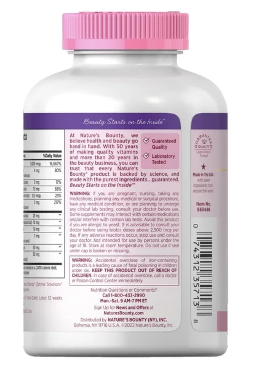 Nature's Bounty Hair, Skin and Nails lifestyle shot suggests effortless daily beauty