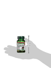 Nature's Bounty Lutein bottle label highlights 20 mg strength