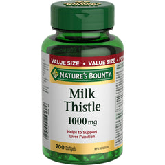Nature's Bounty Milk Thistle bottle front view for daily wellness