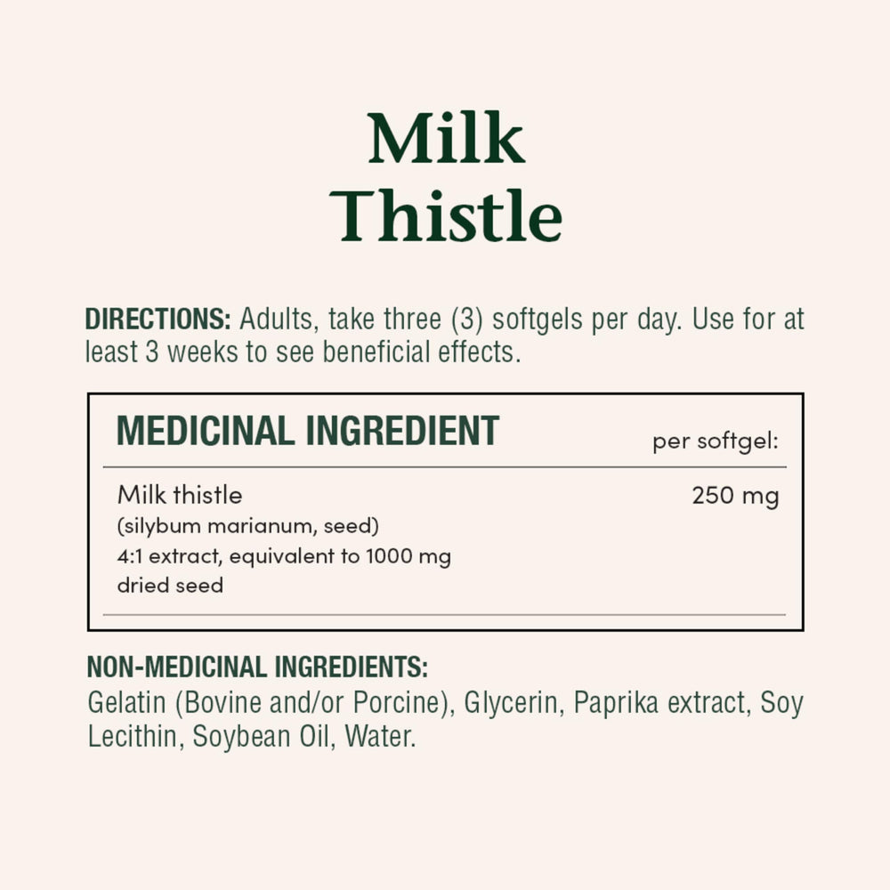 Nature's Bounty Milk Thistle softgels in bottle for daily use