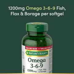 Packaging box and jar design for Nature's Bounty omega blend.
