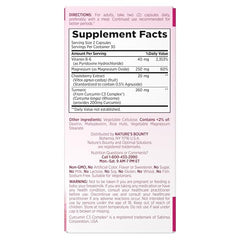 Nature’s Bounty Advanced PMS Relief front box promoting monthly wellness