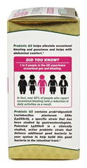 Packaging highlights Lp299v strain studied for gut comfort.